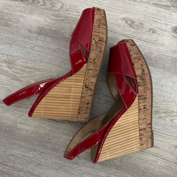 Prada Red Patent Leather Wedged (US7) - Picture 3 of 5